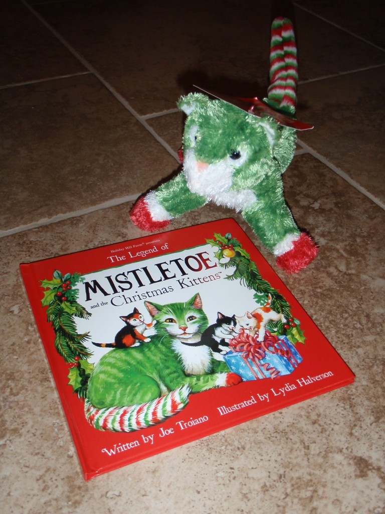 mistletoe cat stuffed animal