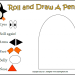 Roll and Draw a Penguin – Teaching Heart Blog
