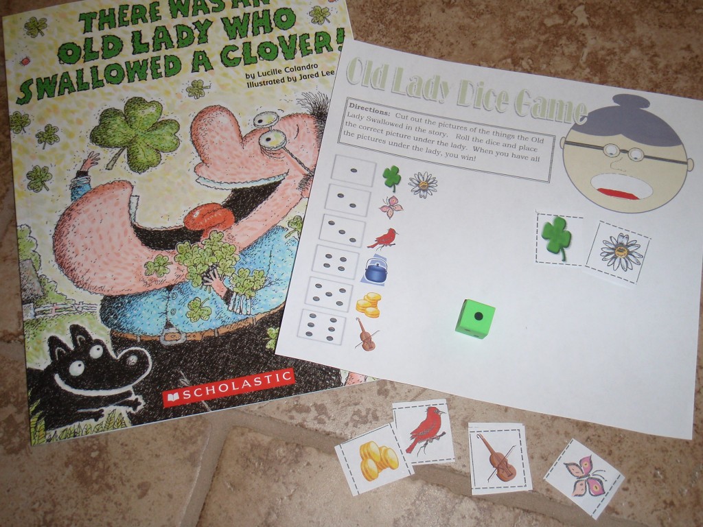 There was an Old Lady Who Swallowed a Clover - Classroom Freebies