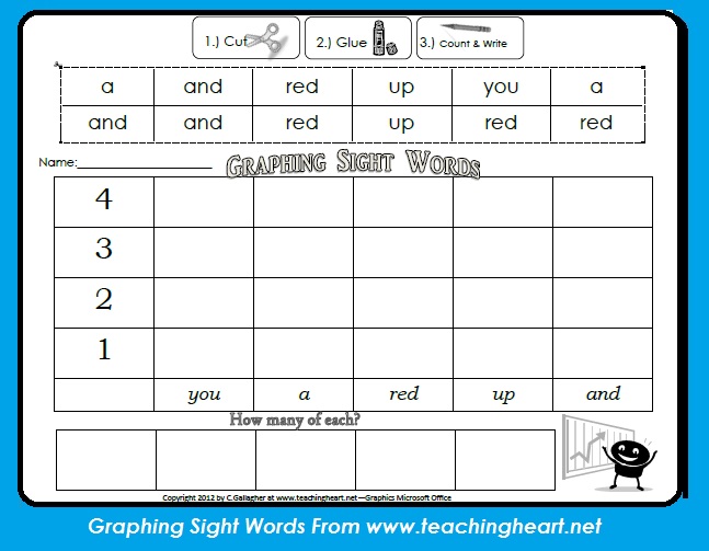 Graphing  because Heart Words worksheet   sight Heart Teaching Sight Blog Blog Teaching word