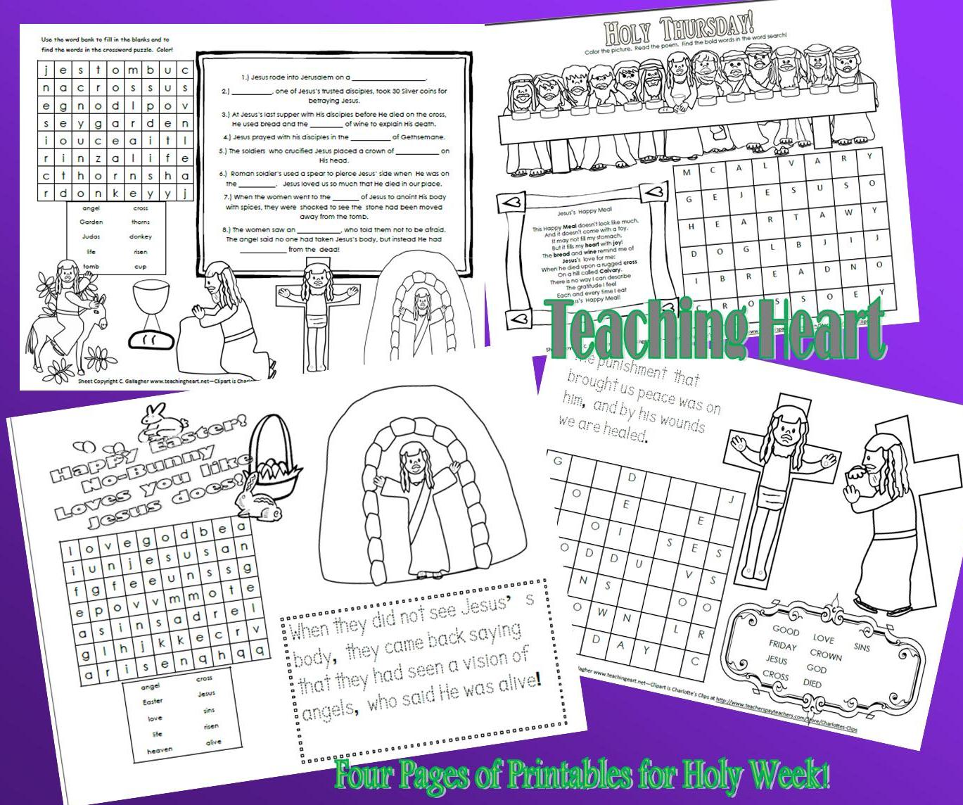 Classroom Freebies Holy Week Printable Set