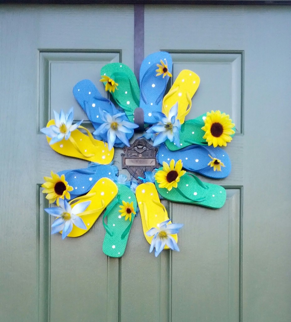 Spring Flip Flop Wreath Teaching HEart