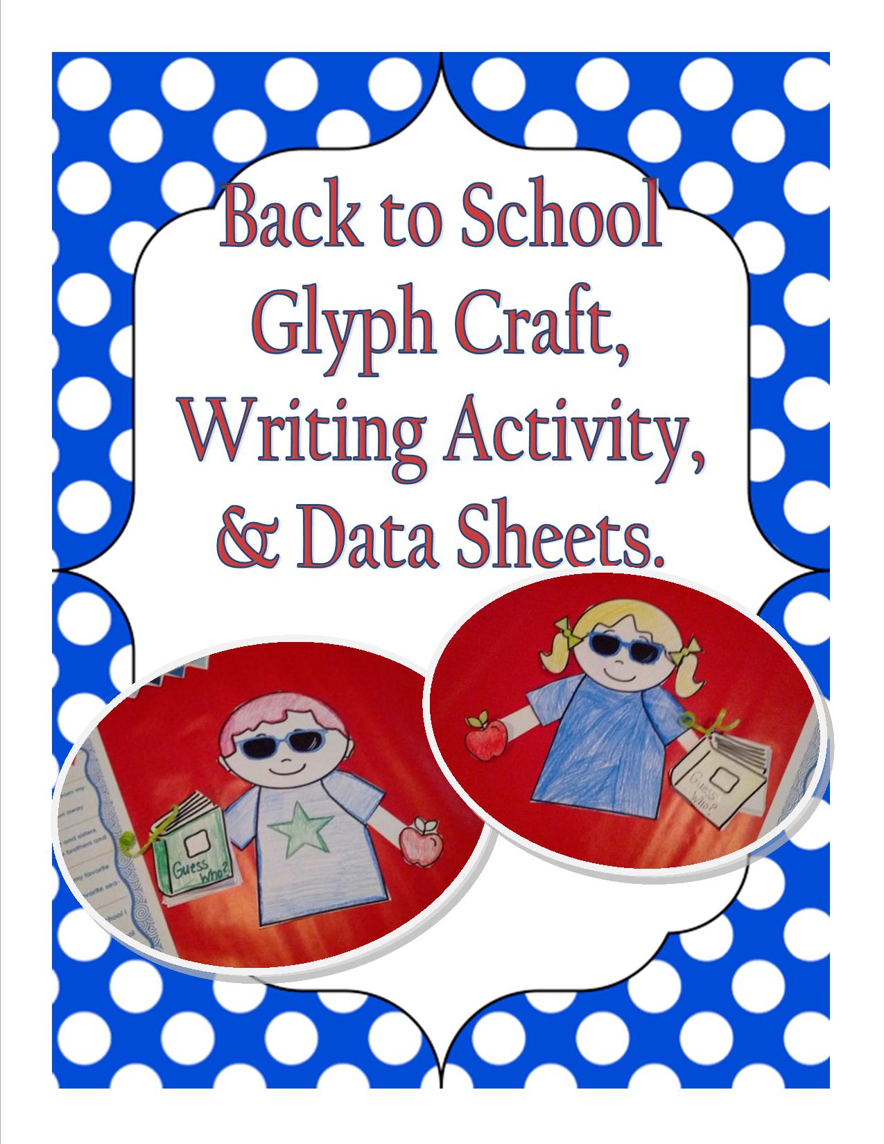 School Printables Activity Sheets Glyph Craftivity 3rd Grade Coloring Pages