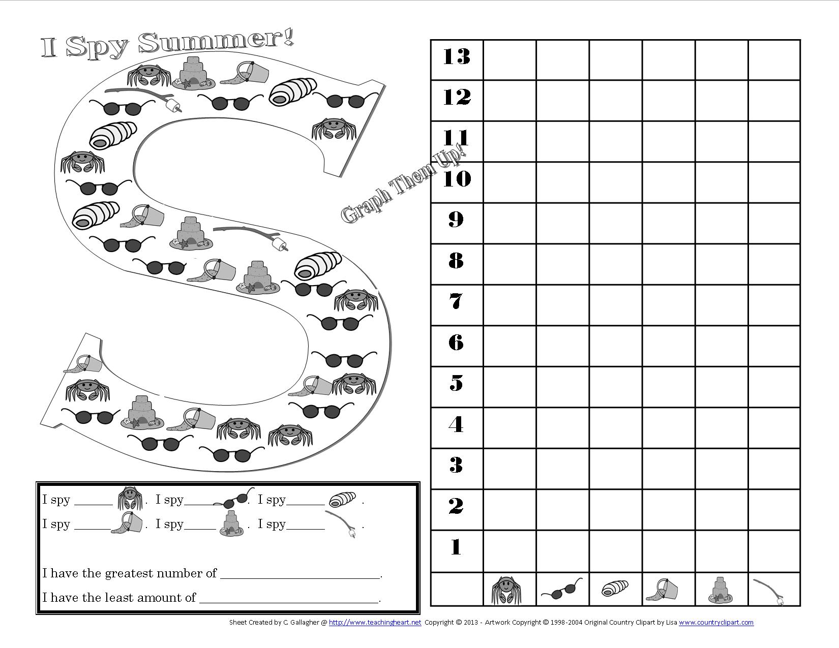 Many FREE Summer Themed Worksheets! - Classroom Freebies For Following Directions Worksheet Kindergarten