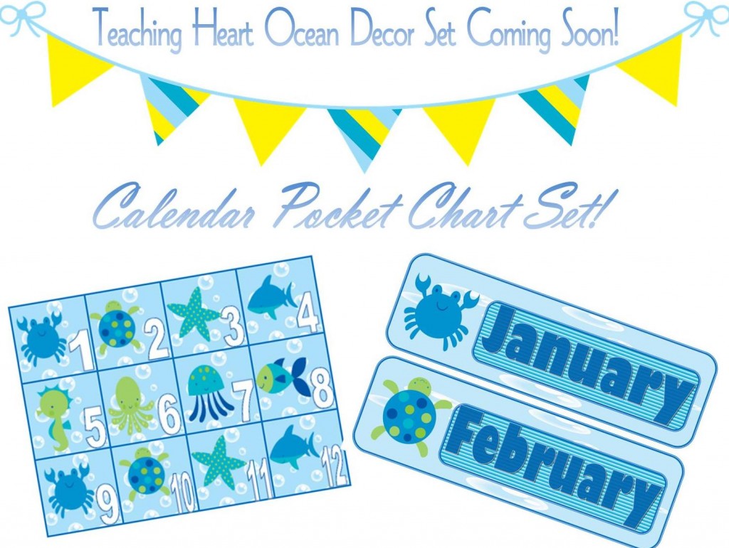 Ocean Classroom Theme Decor Set from Teaching Heart