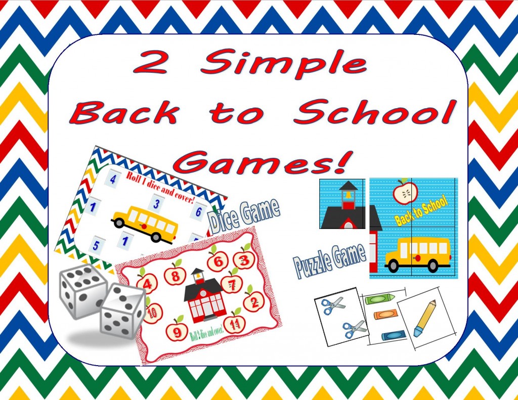 2 easy back to school games