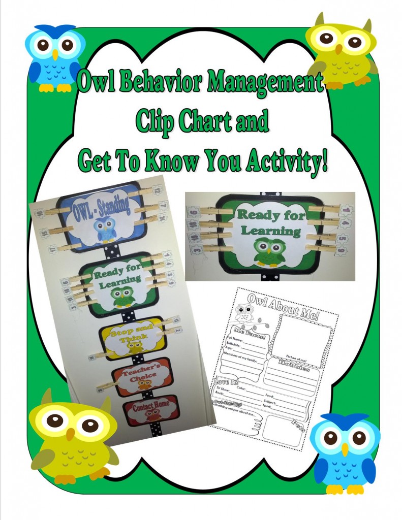 Owl Themed Behavior Management