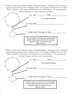 rosarydecade activity sheet