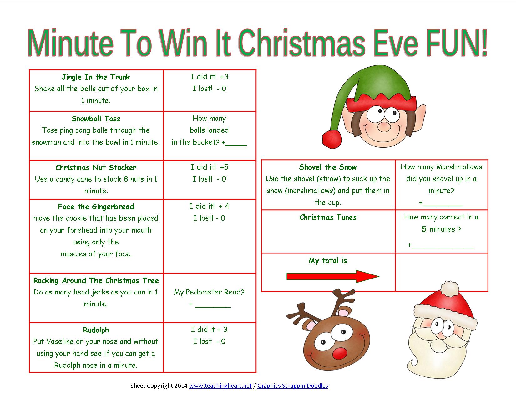 Printable Decorating Contest Score Sheet