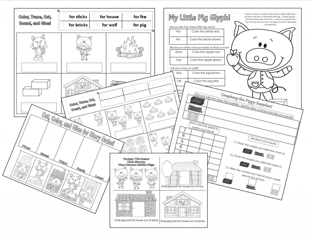 The Three Little Pigs Printables