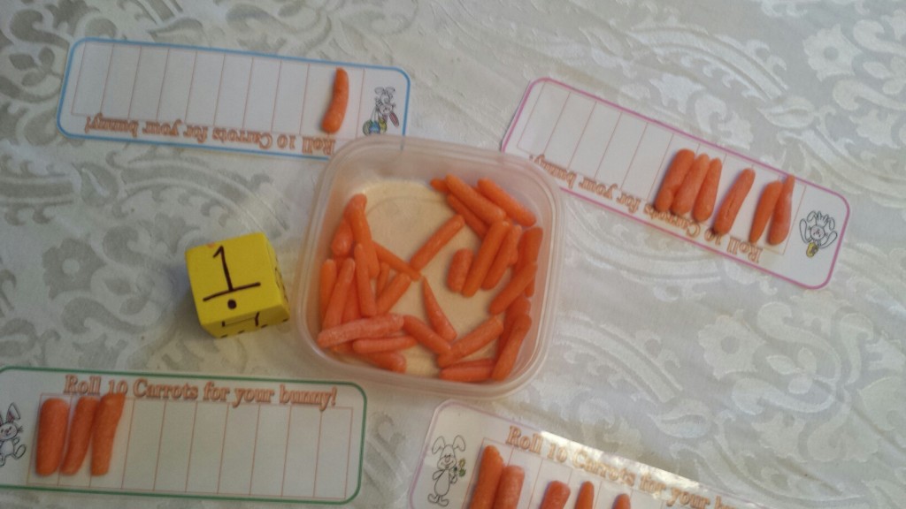 Bunny counting carrots to 10 game