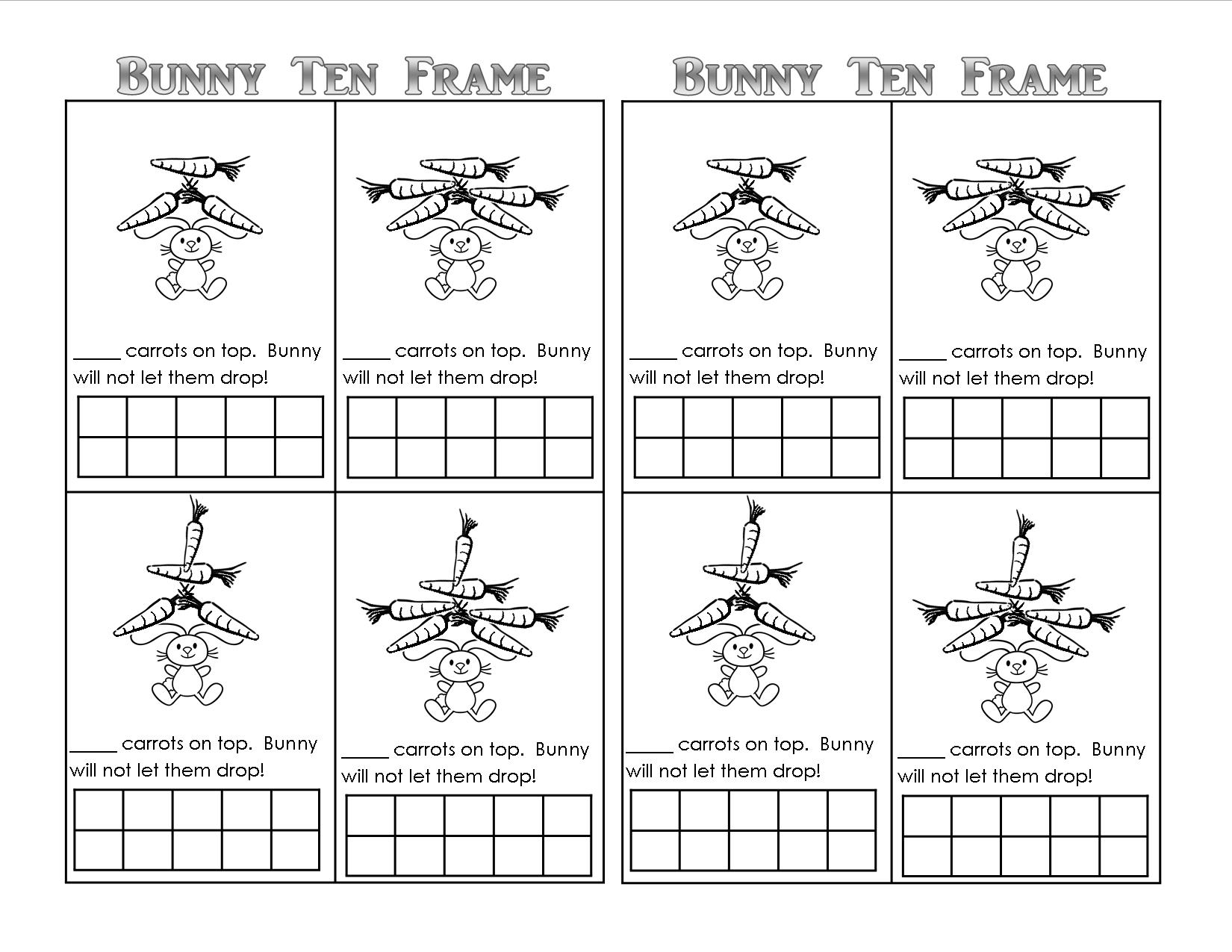 Easter Bunny Theme Unit - Printables, Lessons, Ideas, for Teaching Inside Following Directions Worksheet Kindergarten