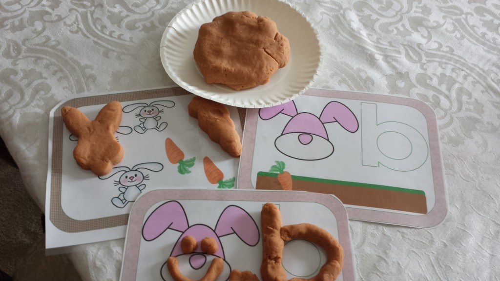 Play Dough Bunny Mats Playdough Play-doh