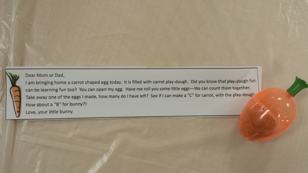 Easter Teacher Gift Idea using play dough