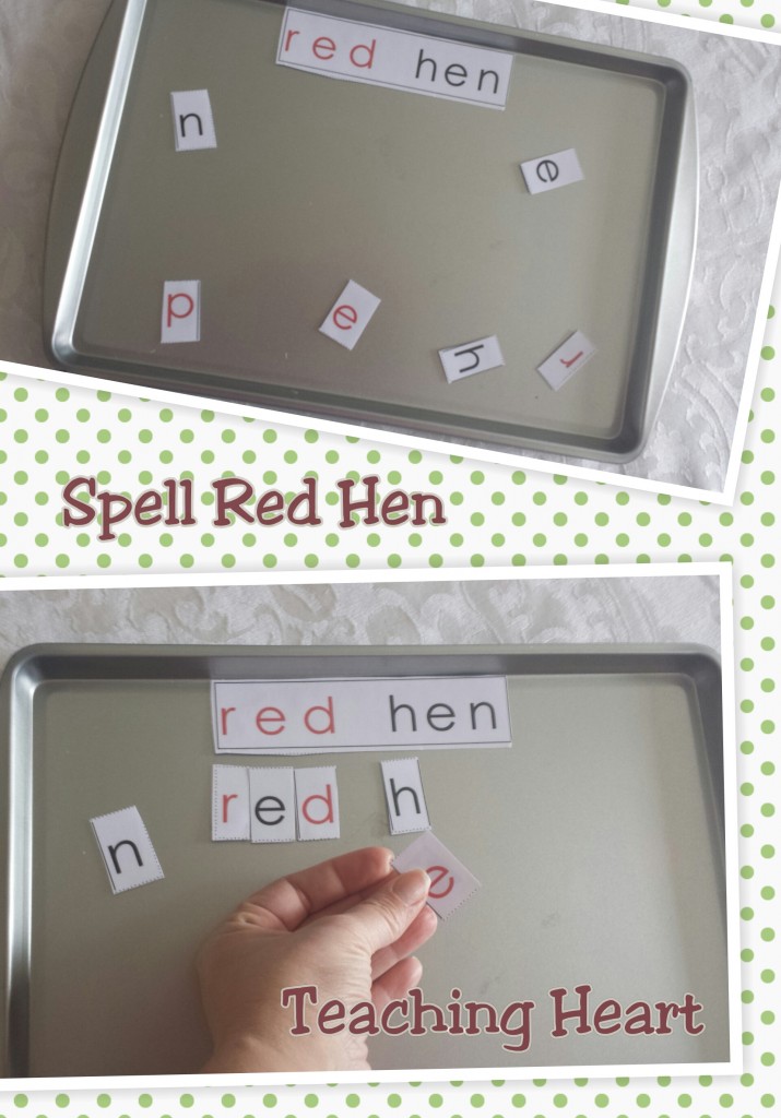Playing  with sounds - spell red hen
