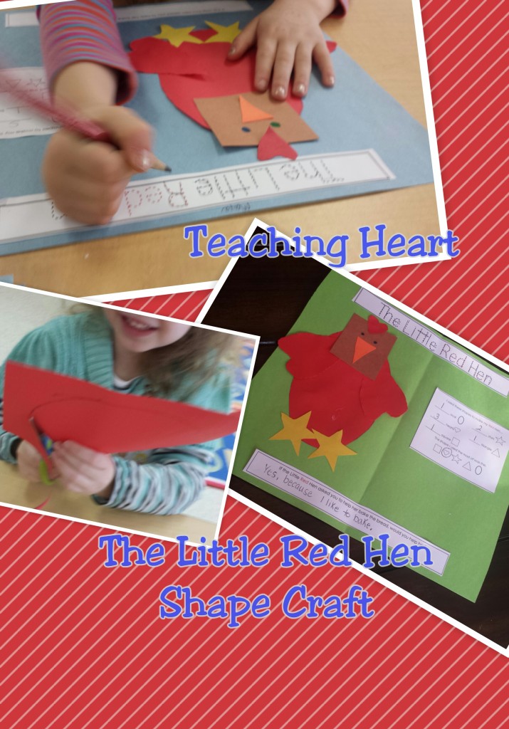 The Little Red Hen Shape Craft Printable