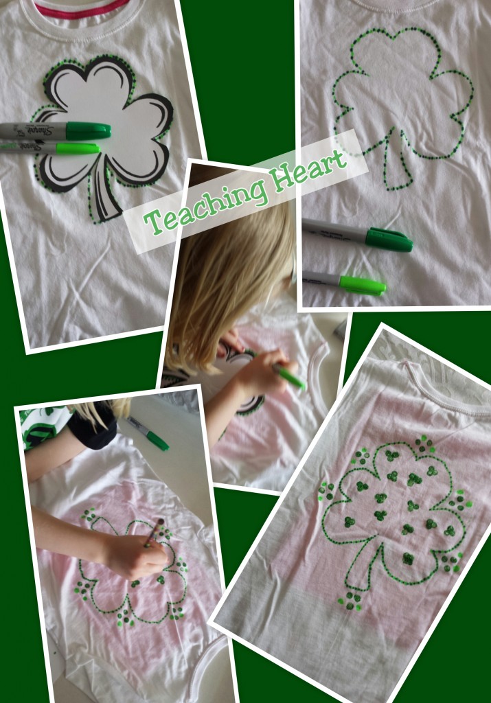 Easy DIY Shamrock Shirt