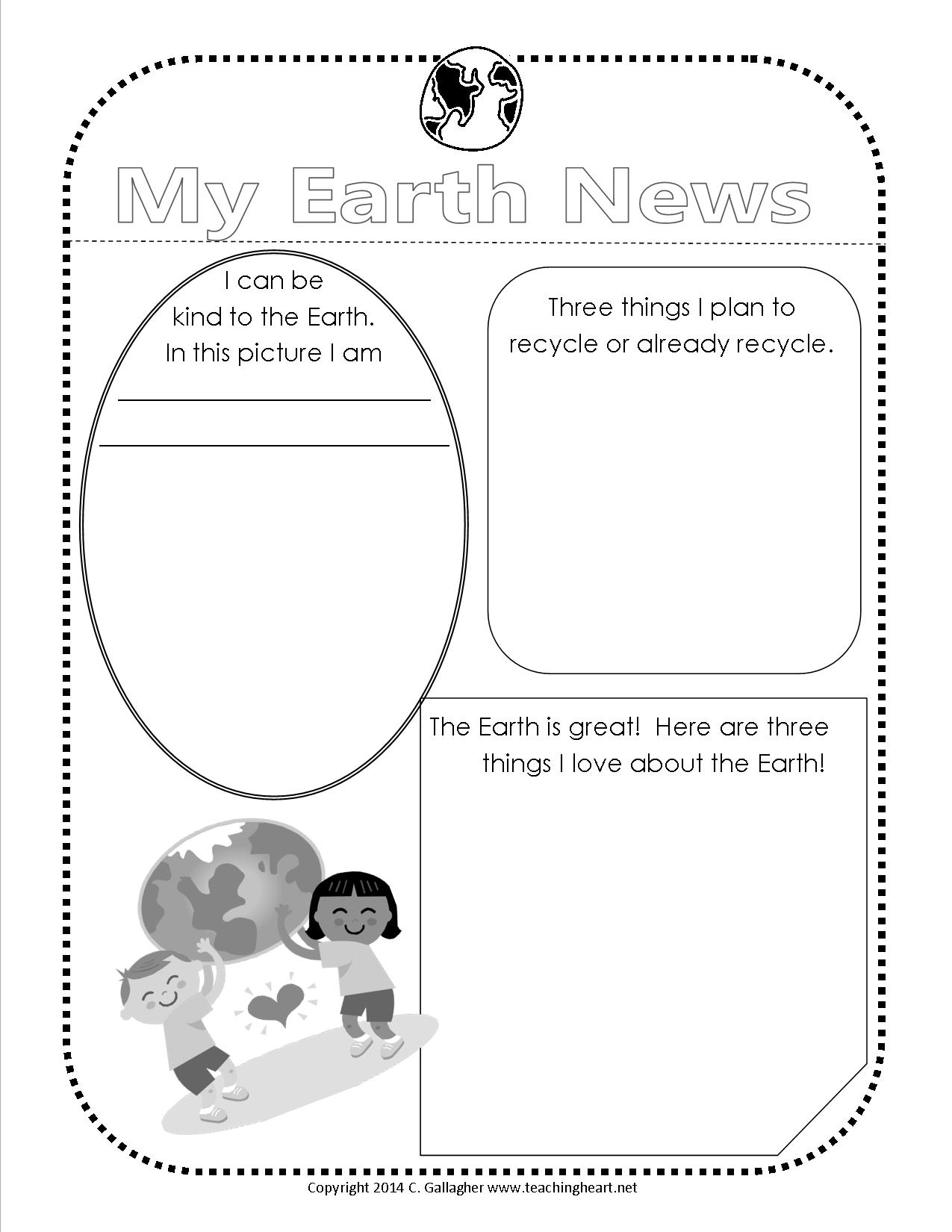 free printable earth day worksheets