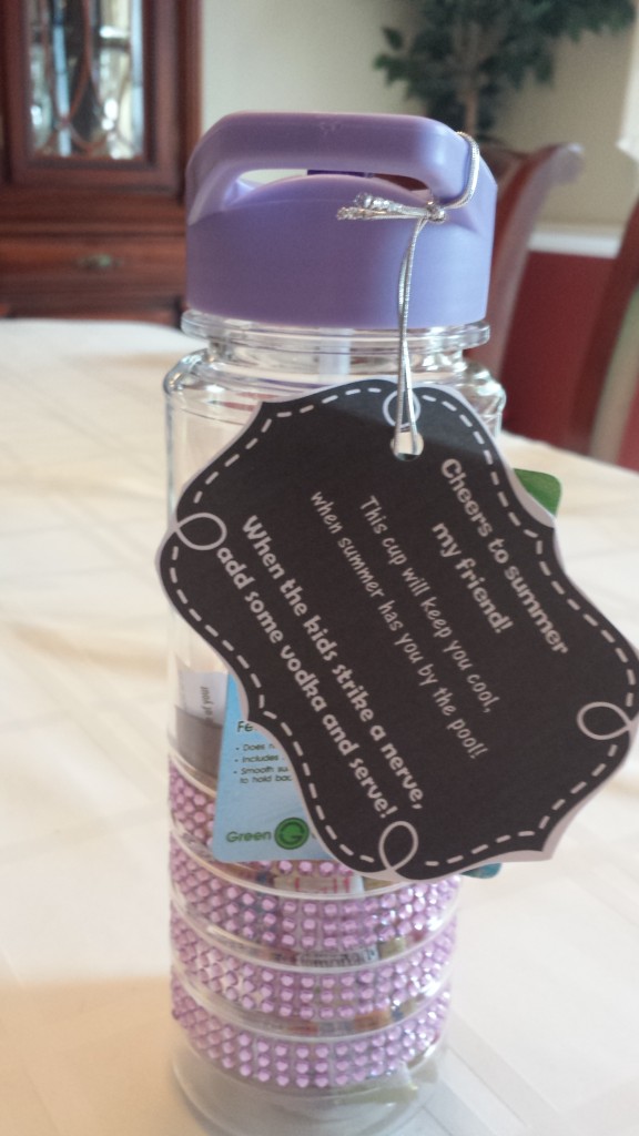 DIY Water Bottle Vodka Gift Tag