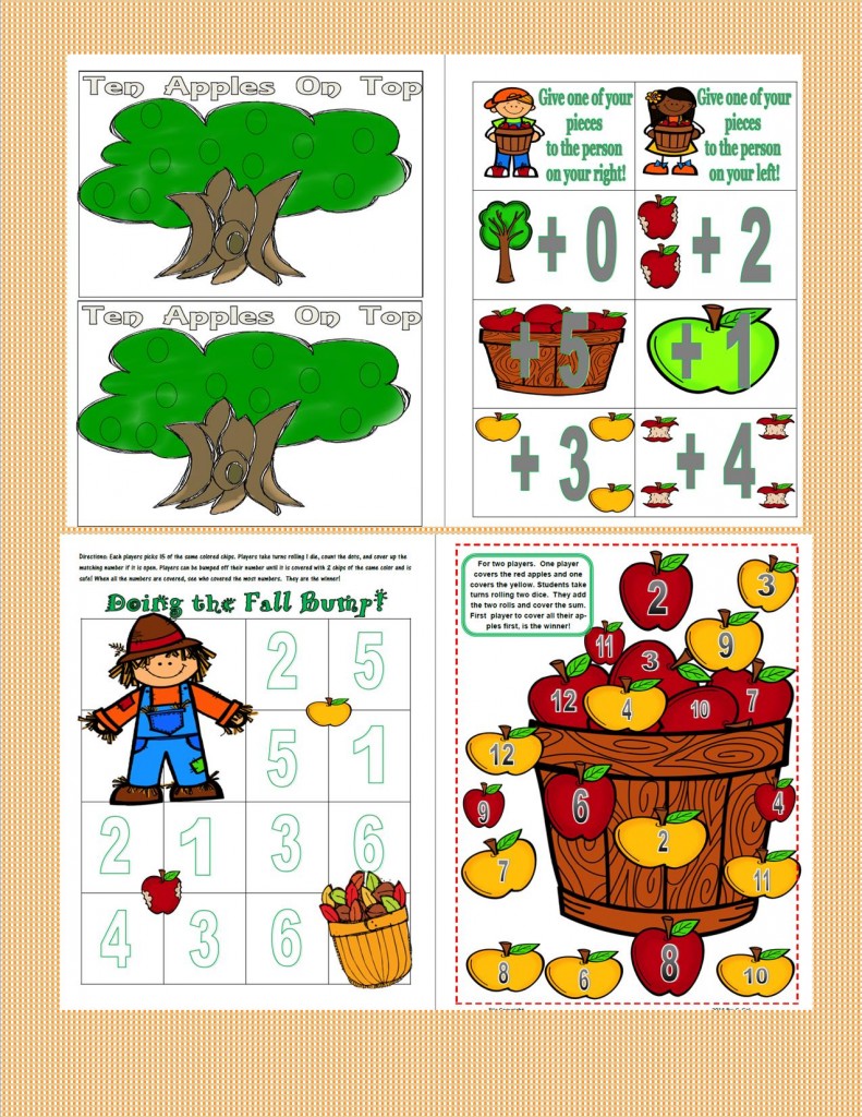 Fall Centers for First Grade