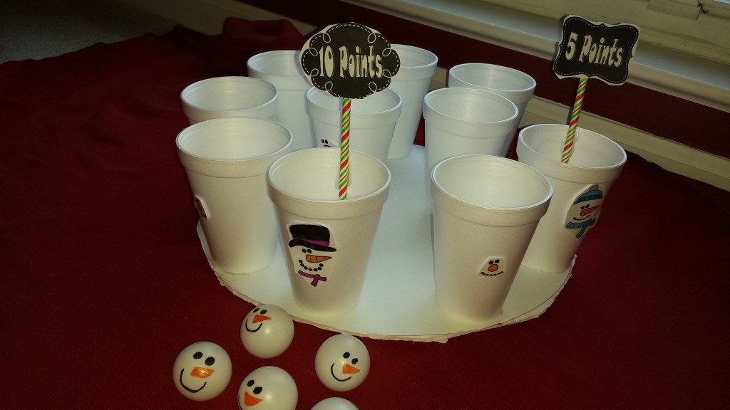 Snowman Toss Game for Holiday Party