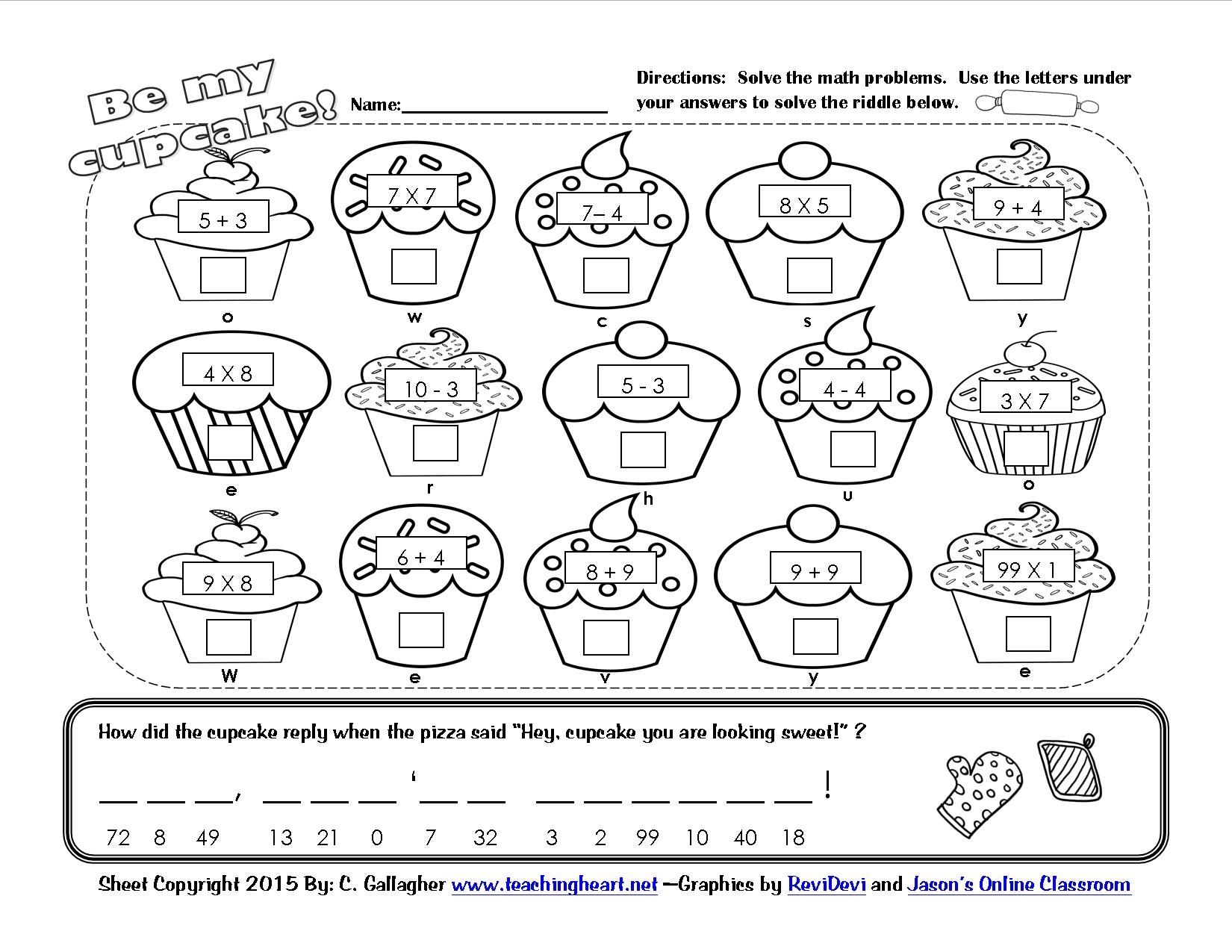 Fun Valentines Day Math Worksheet Grade 2