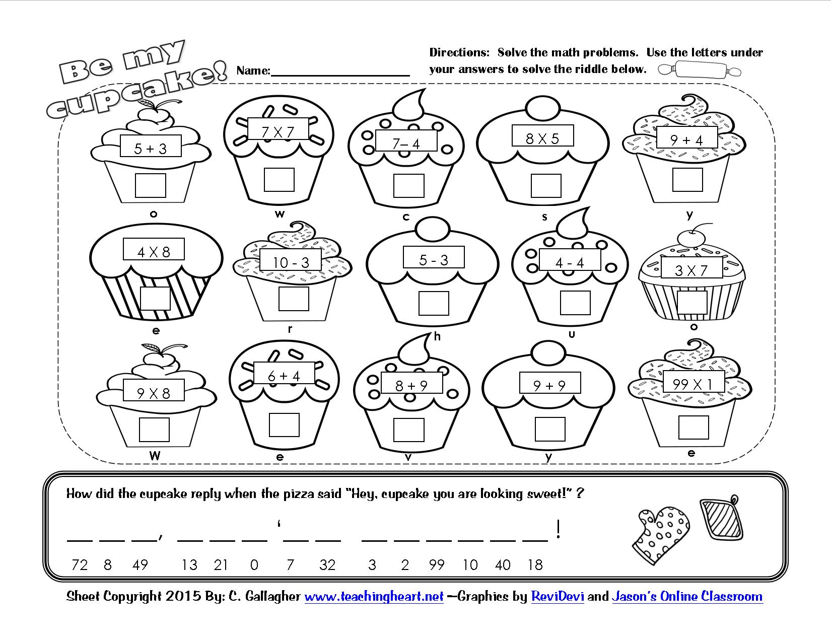 A Cupcake For You 100th Day Fun Teaching Heart Blog