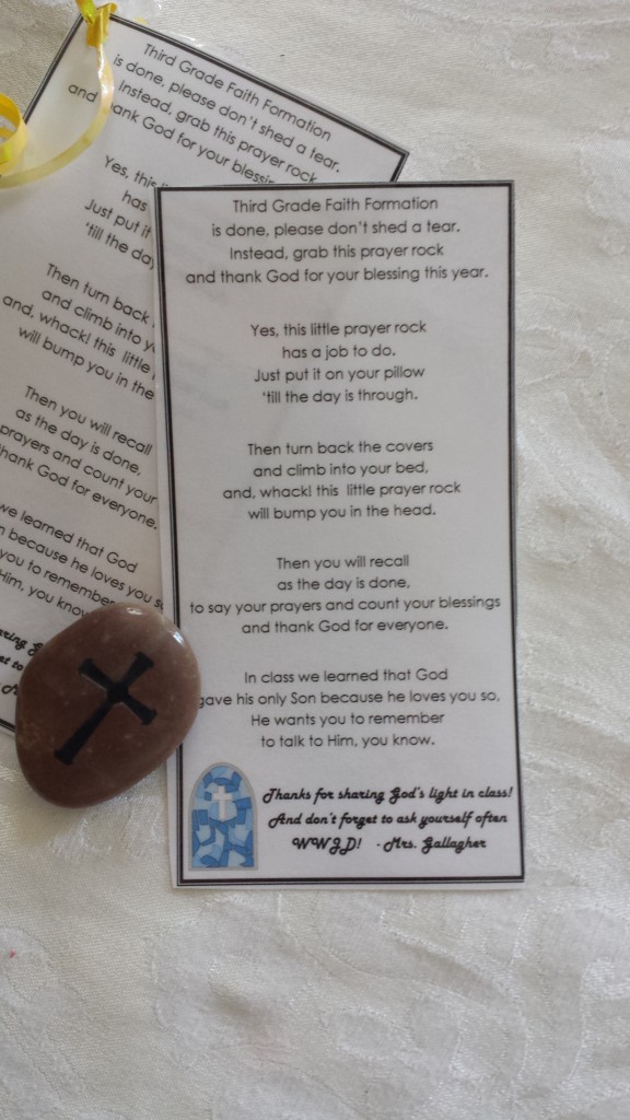 Prayer rock poem free printable